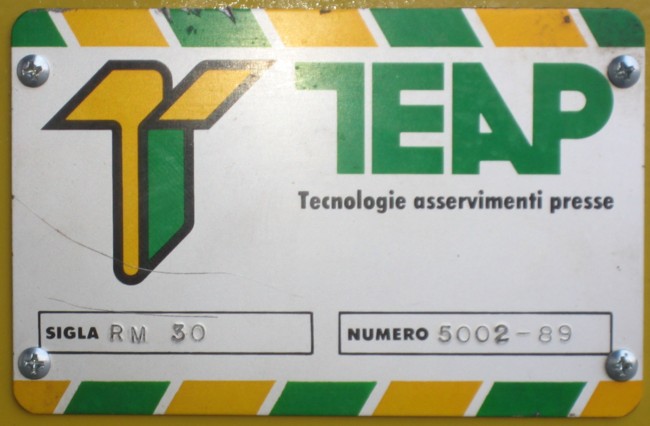 Raddrizzatrice per nastro di lamiera TEAP - Plastin Gold